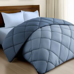 Story@home Blue & Lavender Microfiber AC Room Double Bed Comforter-image-10