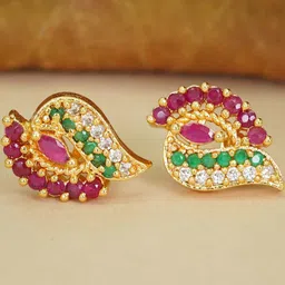 DressBerry Floral Studs Earrings-12