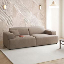 nestroots ComfortHaven Mouse Grey 2 Seater Sofa-22
