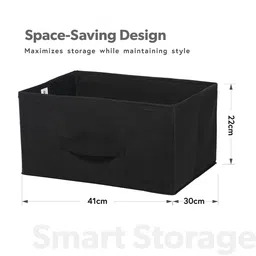 Kuber Industries Black Set of 4 Regular Drawer Organiser Organisers image 2