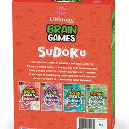 Majestic book club The Ultimate Brain Games- Sudoku for Children and Adults: Set of 4 Books Brain Booster Activity for kids More than 500 Activity Varying levels of difficulty from easy to hard image 5