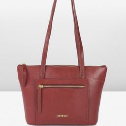 Hidesign Leather Structured Shoulder Bag-22