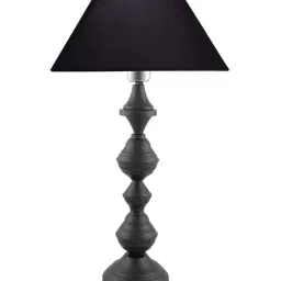 Homesake Black Nordic Waterdrop Matt Table Lamp with Shade (Bulb Included) - Set of 1 image 3