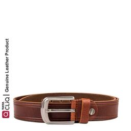 Kara Tan Leather Waist Belt for Men-picture-16