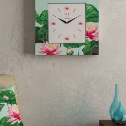 SEJ by Nisha Gupta Off White Framed Analogue Wall Clock - Set of 1-19