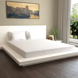 Mark Home Naturelle 400 TC White Bed Sheet Set-image-83
