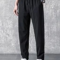HERE&NOW Men Solid Slash Knee Jeans-image-2
