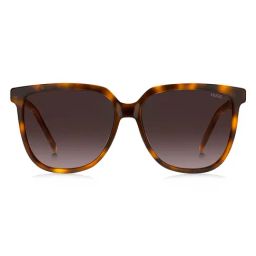 HUGO Brown Square Sunglasses for Women-image-14