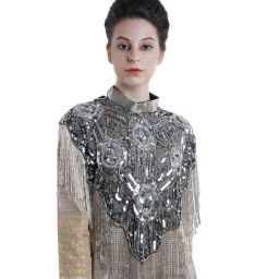 Odette Multicolor Glaring Embellished Regular Fit Cape-picture-45