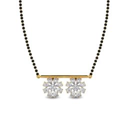 Kisna Diamond & Gold Jewellery 14k Gold & Diamond Mehika Mangalsutra for Women-picture-43