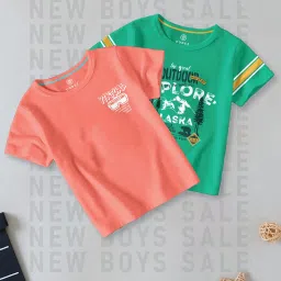 Codez Kids Multicolor Printed T-Shirt (Pack Of 2) image 1
