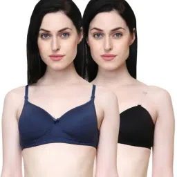 Lady Lyka Multicolor Non Wired Padded T-Shirt Bra (Pack Of 2)-picture-23
