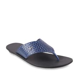Mochi Men's Blue Thong Sandals-image-3