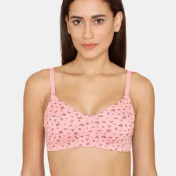 Rosaline by Zivame Pink Non Wired Non Padded T-Shirt Bra-image-22