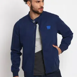 Wrangler Navy Regular Fit Jacket-16