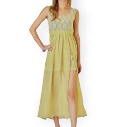 Belle Fille Olive Lace Dress-picture-43