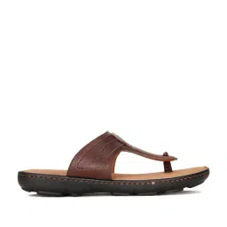 Hush Puppies by Bata Men's Brown T-Strap Sandals-image-81