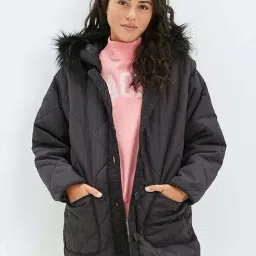 American Eagle Outfitters Black Full Sleeves Jacket-image-14