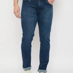Duke Blue Blended Smart Fit Washed Jeans-image-28