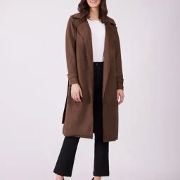 Fablestreet Brown Regular Fit Overcoat-picture-29