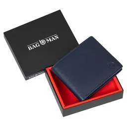 BAGMAN Men Leather Two Fold Wallet-51