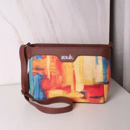 ZOUK Multicolor Printed Cross Body Bag image 1