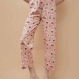 Ginger By Lifestyle Pink Cotton Regular Fit Printed Pyjamas-picture-27