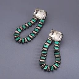 SOHI Rhinestone Curve Drop Earrings For Women-image-27