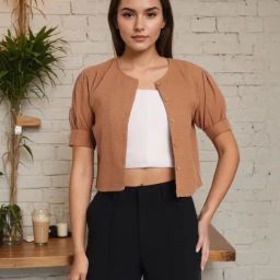 Style Quotient Tan Solid Cardigan-picture-31