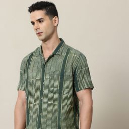 Mr Bowerbird Pure Cotton Bagru Hand Block Printed Liberal Fit  Shirt-image-7