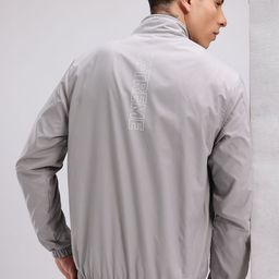 HRX by Hrithik Roshan Typography Print Mock Collar Lifestyle Bomber Jacket-picture-5