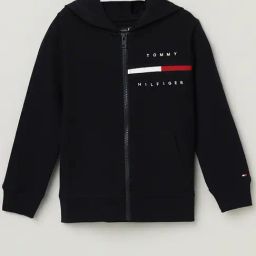 Tommy Hilfiger Boys Navy Cotton Colorblock Sweatshirt-image-48