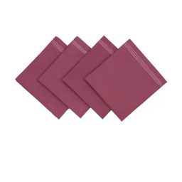 Maspar Dazzle Wine Cotton Printed 4 Seater Runner & Napkins - Set of 6-picture-15