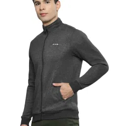 ALCIS Grey Slim Fit Self Pattern Jacket image 3