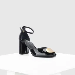 Oroh Women Leather Party Block Pumps-picture-19