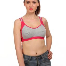 Samvar Pink Cotton Non-Wired Non Padded Minimizer Bra-picture-13