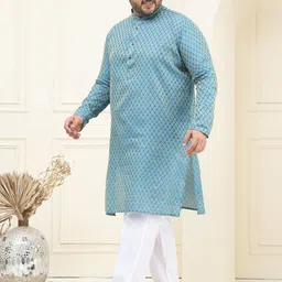 SOJANYA PLUS Men Regular Kurta with Pyjamas image 4
