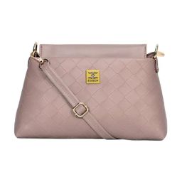 Esbeda Peach Textured Medium Cross Body Bag-34