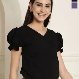 Metronaut Pack Of 2 Peplum Top-picture-37