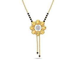 Kisna Diamond & Gold Jewellery 18k Gold & Diamond Kalinda Mangalsutra for Women-image-59