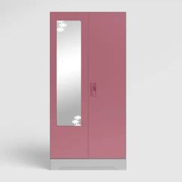 Godrej Interio Slimline Dusty Rose Alloy Steel 2 Door Almirah (1 Year Warranty)-image-75