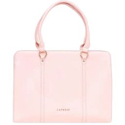 Caprese Sienna Blush Faux Leather Solid Laptop Totes Handbag-picture-0