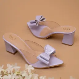 The White Pole Women's Purple Casual Sandals-image-32