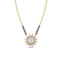 Kisna Diamond & Gold Jewellery 14k Gold & Diamond Salena Mangalsutra for Women-picture-41