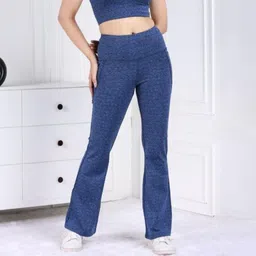 Mlada Women Flared Lint Free Trousers-image-99