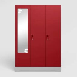 Godrej Interio Slimline Baked Apple Alloy Steel 3 Door Almirah (1 Year Warranty)-image-60