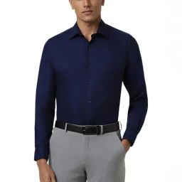 Van Heusen Navy Regular Fit Shirt-image-91