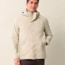 U.S. Polo Assn. Beige Regular Fit Hooded Jacket-image-80