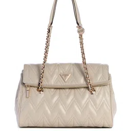 GUESS Textured PU Structured Satchel with Quilted image 1