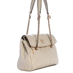 GUESS Textured PU Structured Satchel with Quilted image 2